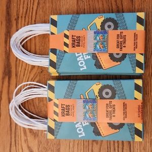 Construction goody bags, kraft bags, favor bags